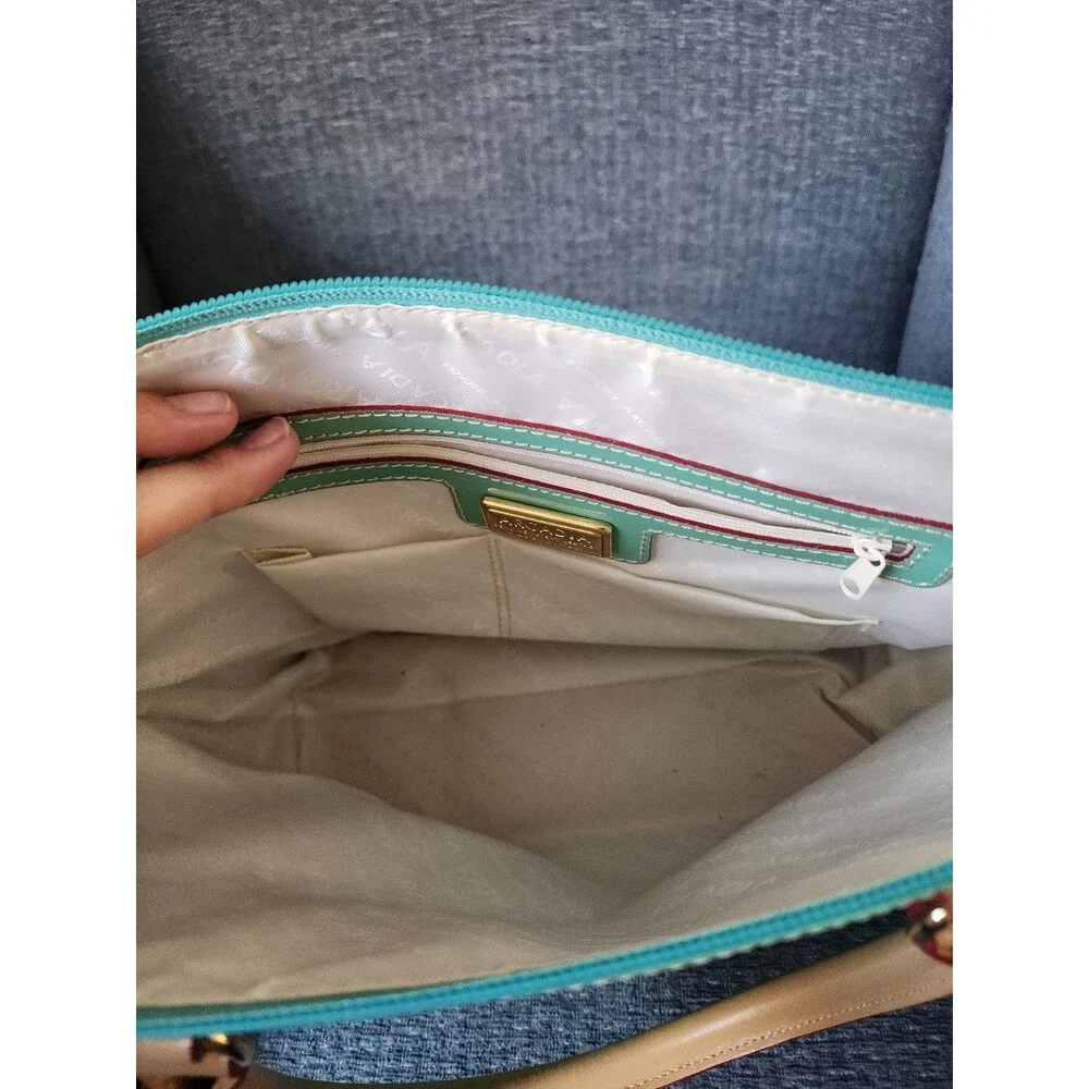 Arcadia Patent Leather Satchel Handbag in Jade Green